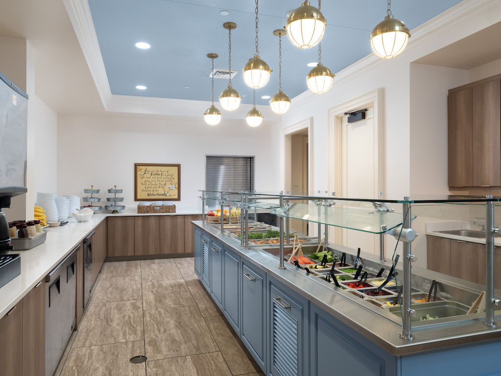The servery of Delta Gamma, the sorority house design by J. Banks.