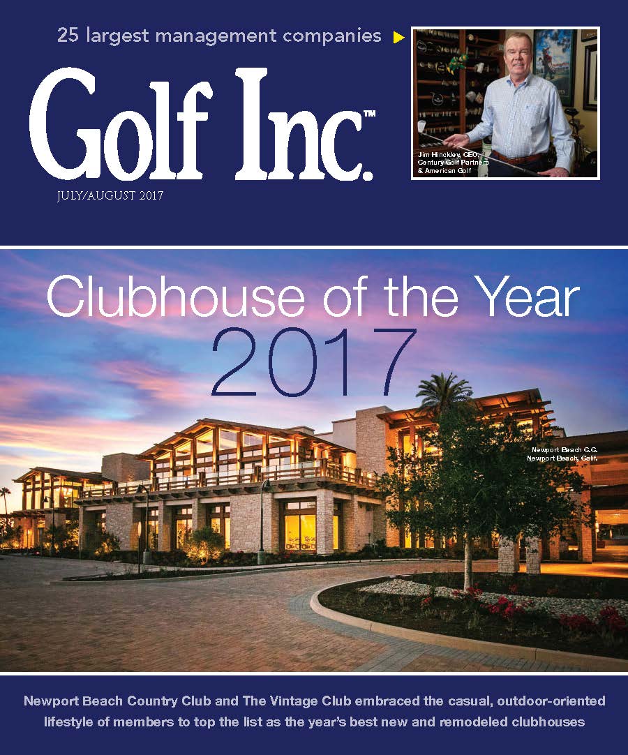 golf inc magazine cover featuring frenchman's reserve country club with an honorable mention