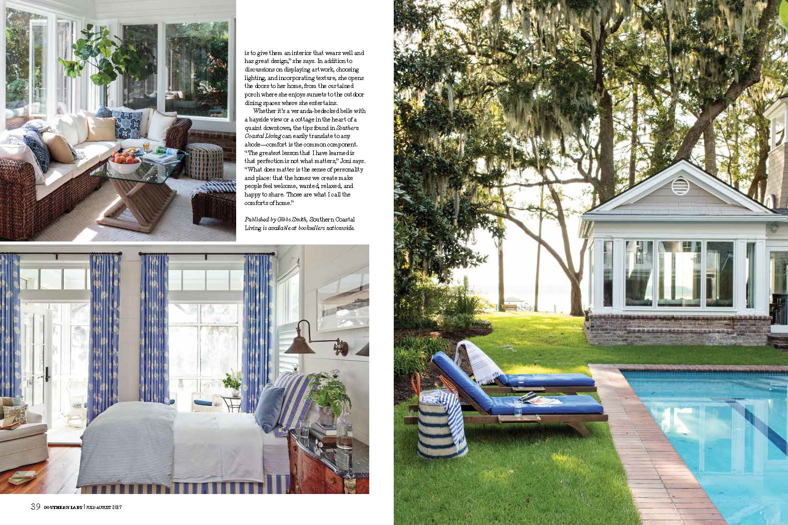 southern lady coastal interior design feature on joni vanderslice book southern coastal living