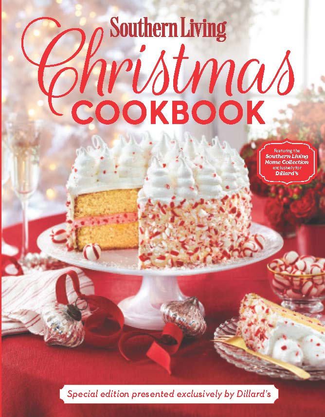 cover 2017 edition of the southern living christmas cookbook presented by dillard's