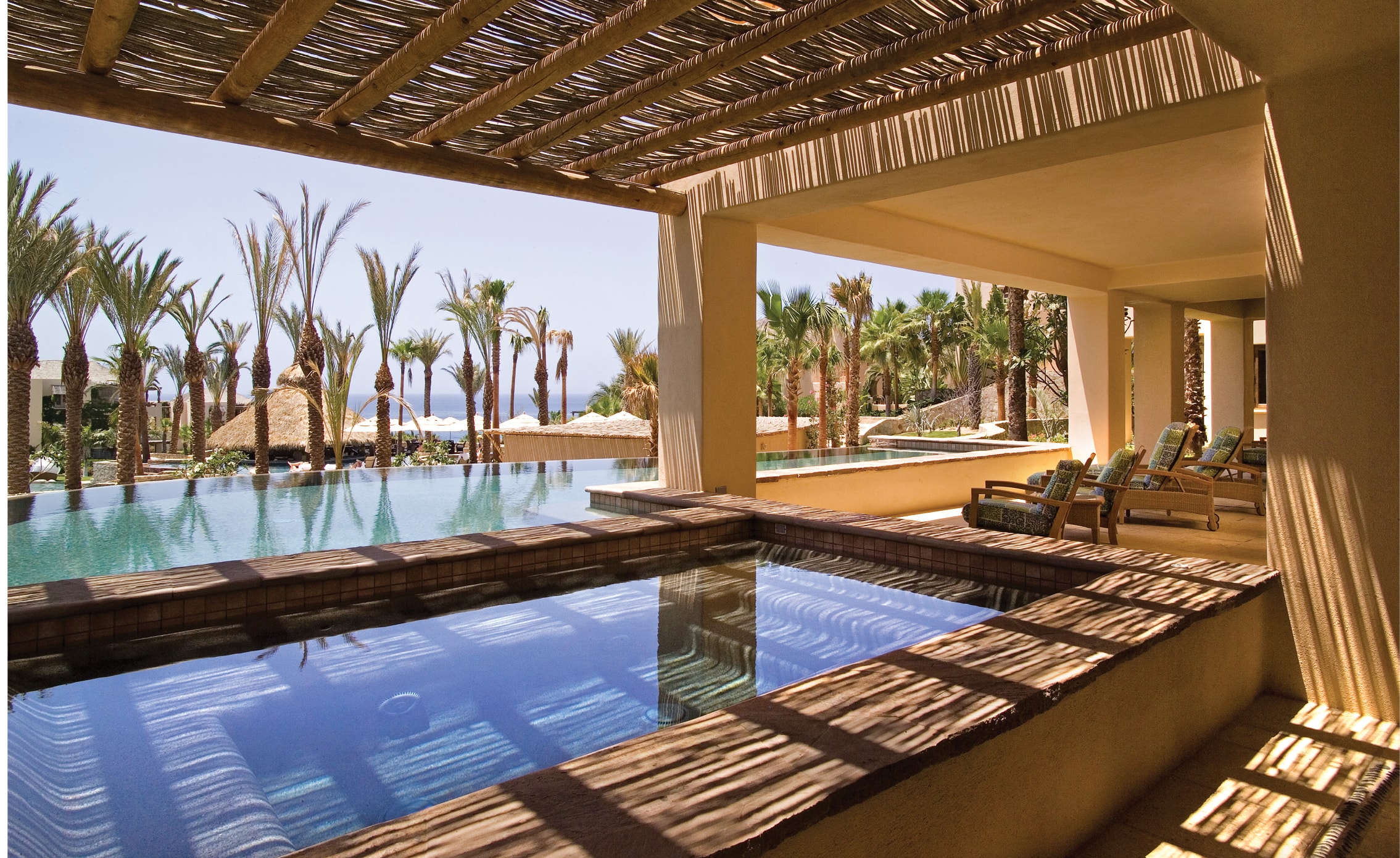 authentic design like this setting at the esperanza resort in cabo san lucas mexico is heightened by furnishings sourced by j banks design