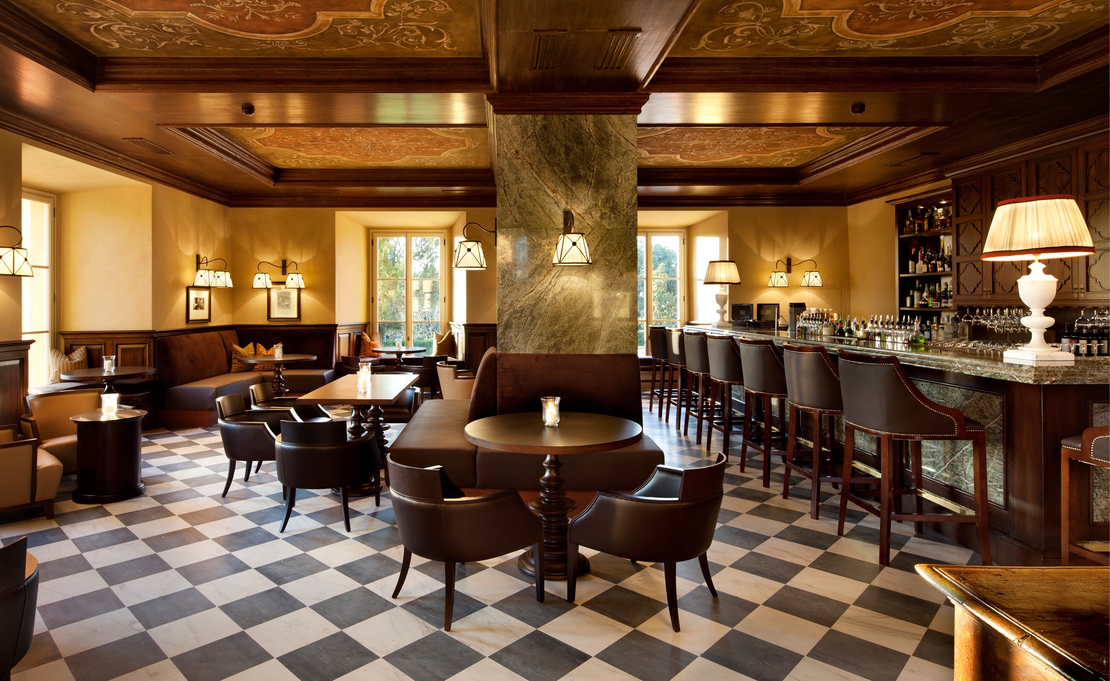 classical italian design is given a modern mood at the hotel castello di casole in italy by j banks design group