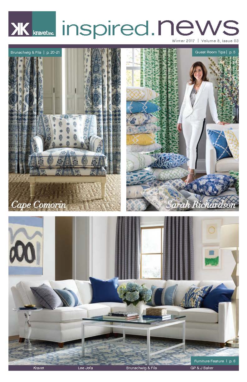 cover Kravet news winter 2017 featuring Joni Vanderslice book Southern Coastal Living in its great reads section