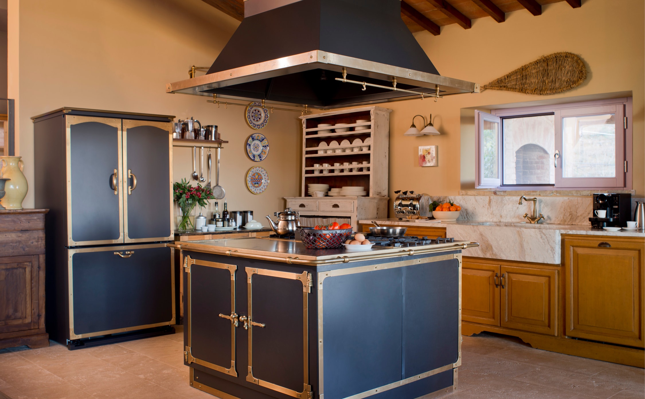 Italian kitchen design when it is in the heart of tuscany must be both soulful and functional to be apropos