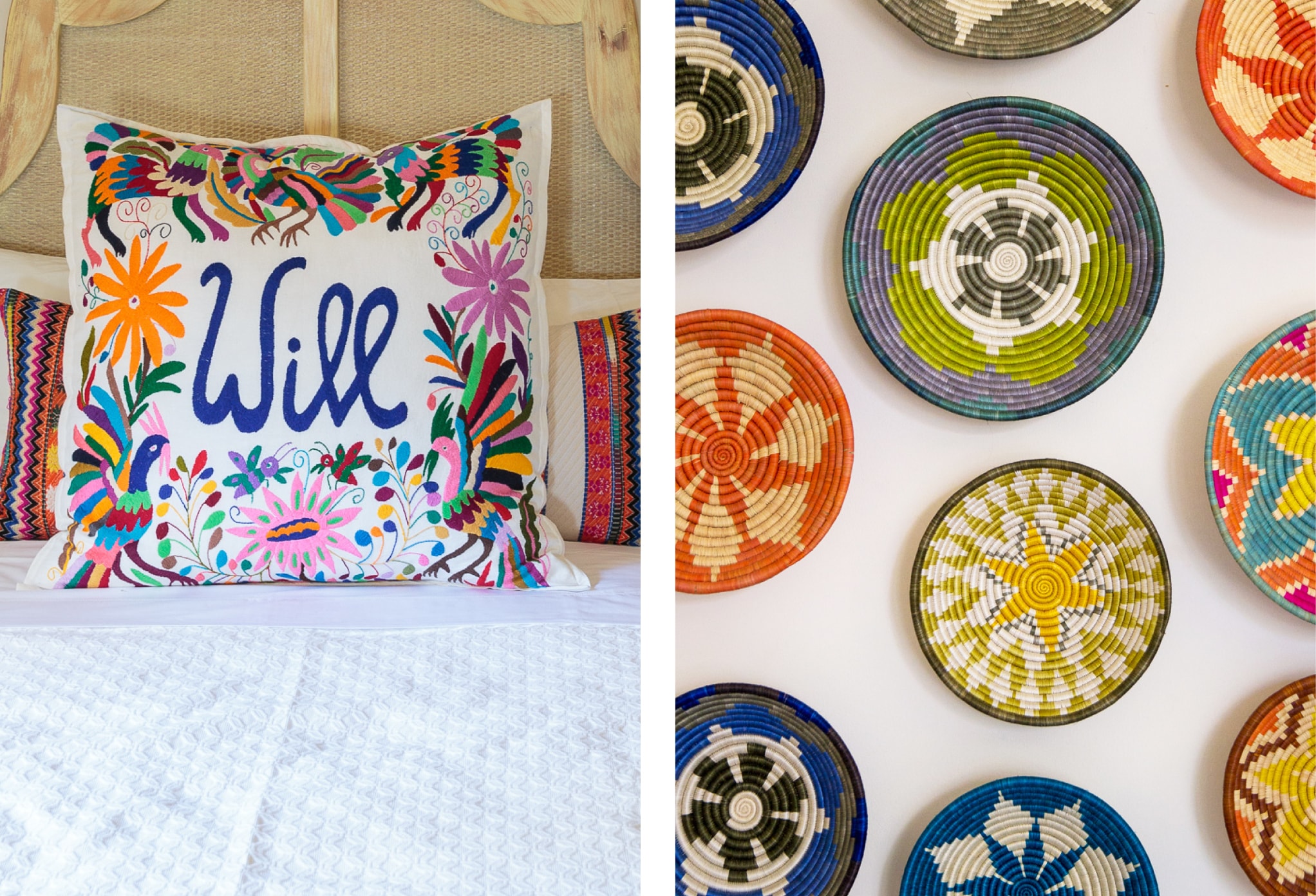 mexican interior design style along the coastline means vibrant colors and local crafts