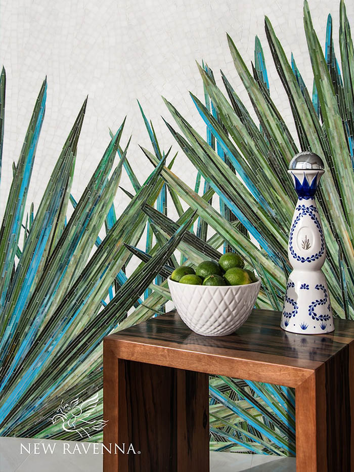 new ravenna j banks collection includes the mod palm pattern designed by joni vanderslice