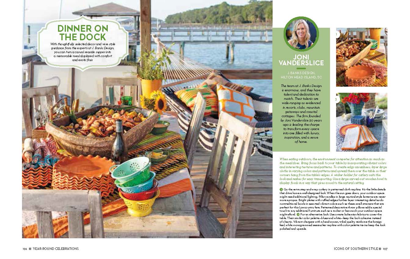 dockside dinner by joni vanderslice featured in southern living christmas cookbook 2017