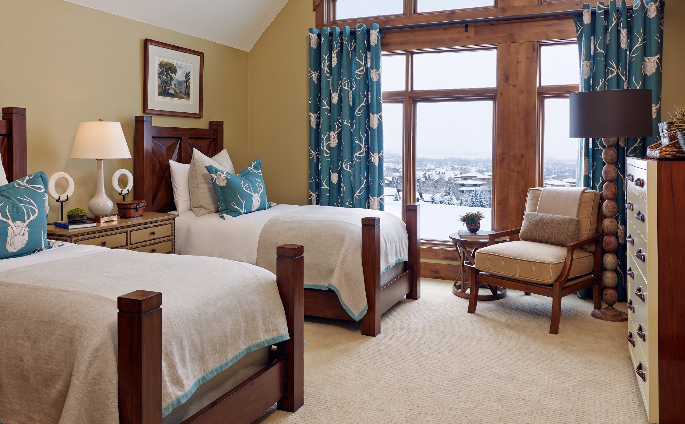 steamboat springs colorado designers on staff at j banks design group designed this bedroom at a ski resort