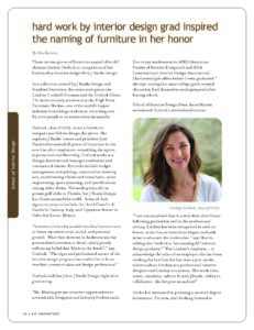 lindsey gerlock anderson university feature in the college's magazine for inspiring name of chair