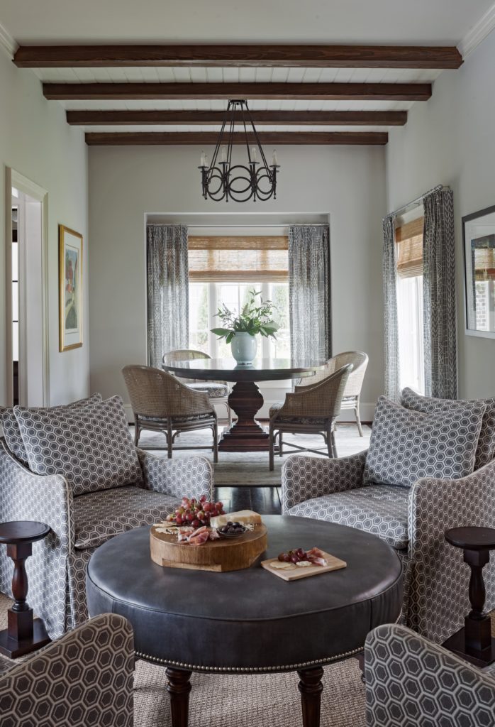 restrained beauty emanates from this living/dining space designed by the j banks design group