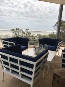 outdoor living design by j banks design group at the Timbers Kiawah Ocean Club & Residences