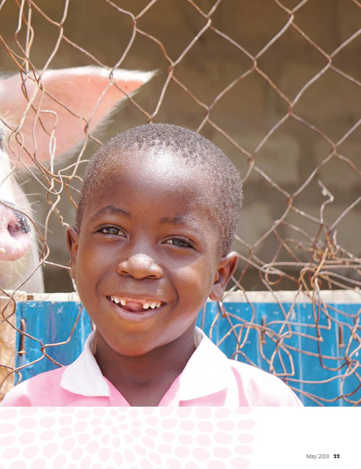 an orphan boy in Tanzania Africa helped by the valentine project