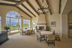 spanish mediterranean dining room at monterey peninsula country club renovation