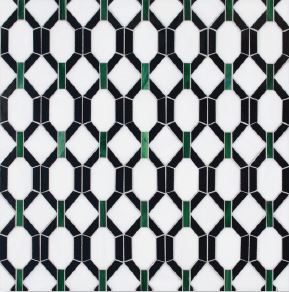 Diamond and Octagon petite glass mosaic tile designed by joni vanderslice for New Ravenna