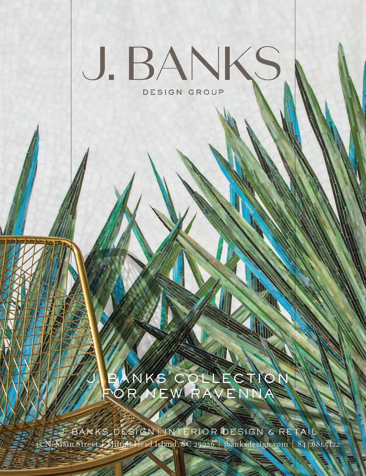 J Banks for New Ravenna ad in Hilton Head Monthly magazine