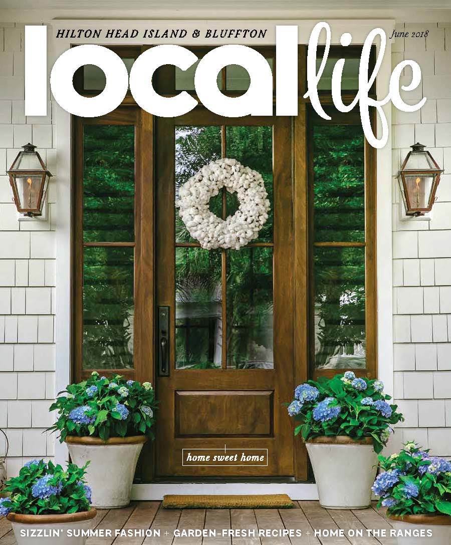 Joni Vanderslice featured in the June 2018 issue of Local Life Hilton Head in the editor's What Makes It Local feature