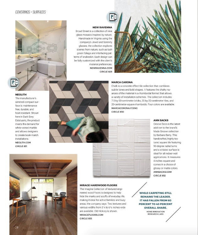 Products Mod Palm feature shows mosaics designed by joni vanderslice for New Ravenna