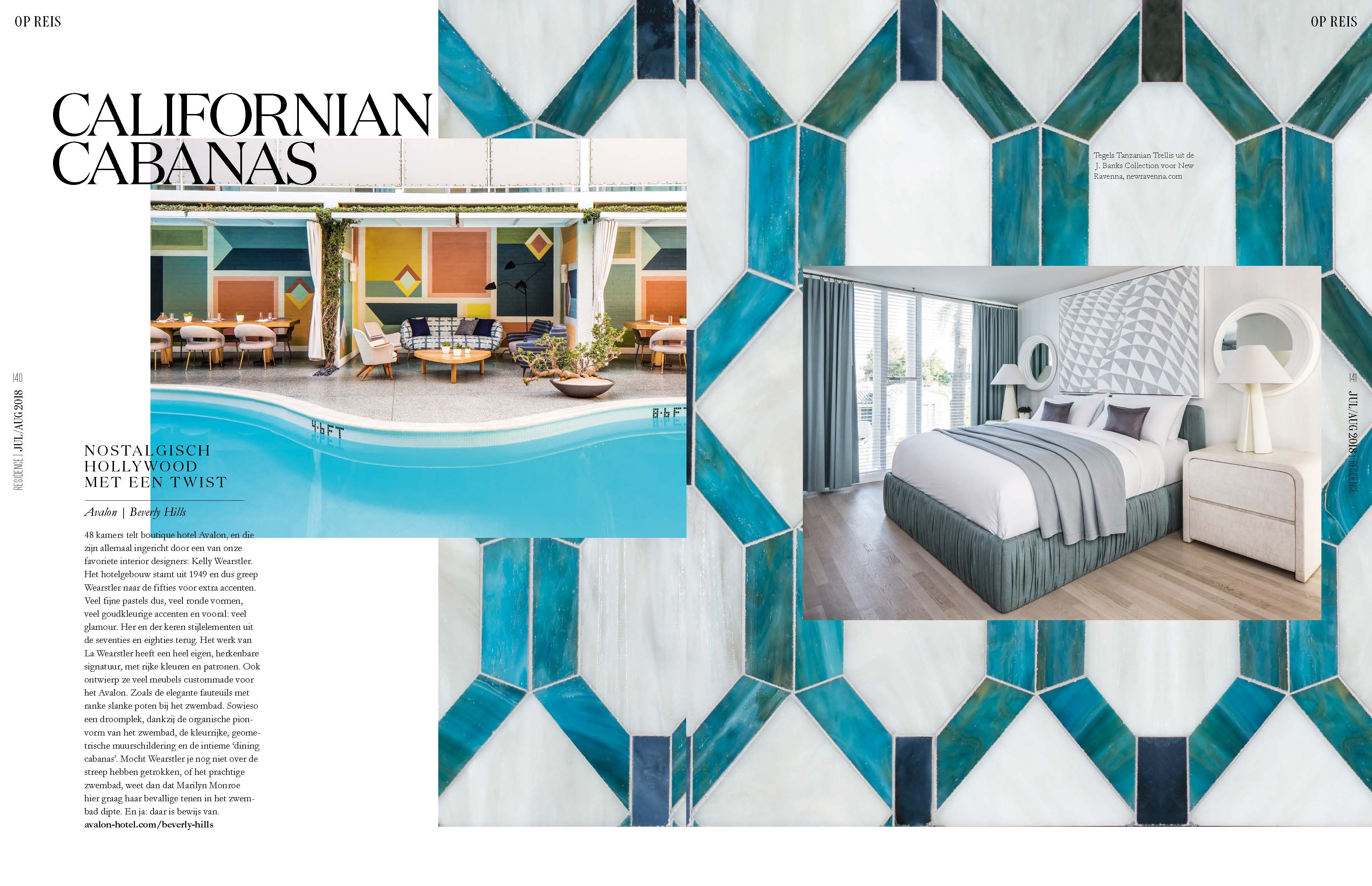 Tanzanian Trellis Grand mosaic by joni vanderslice for new ravenna featured in residence magazine