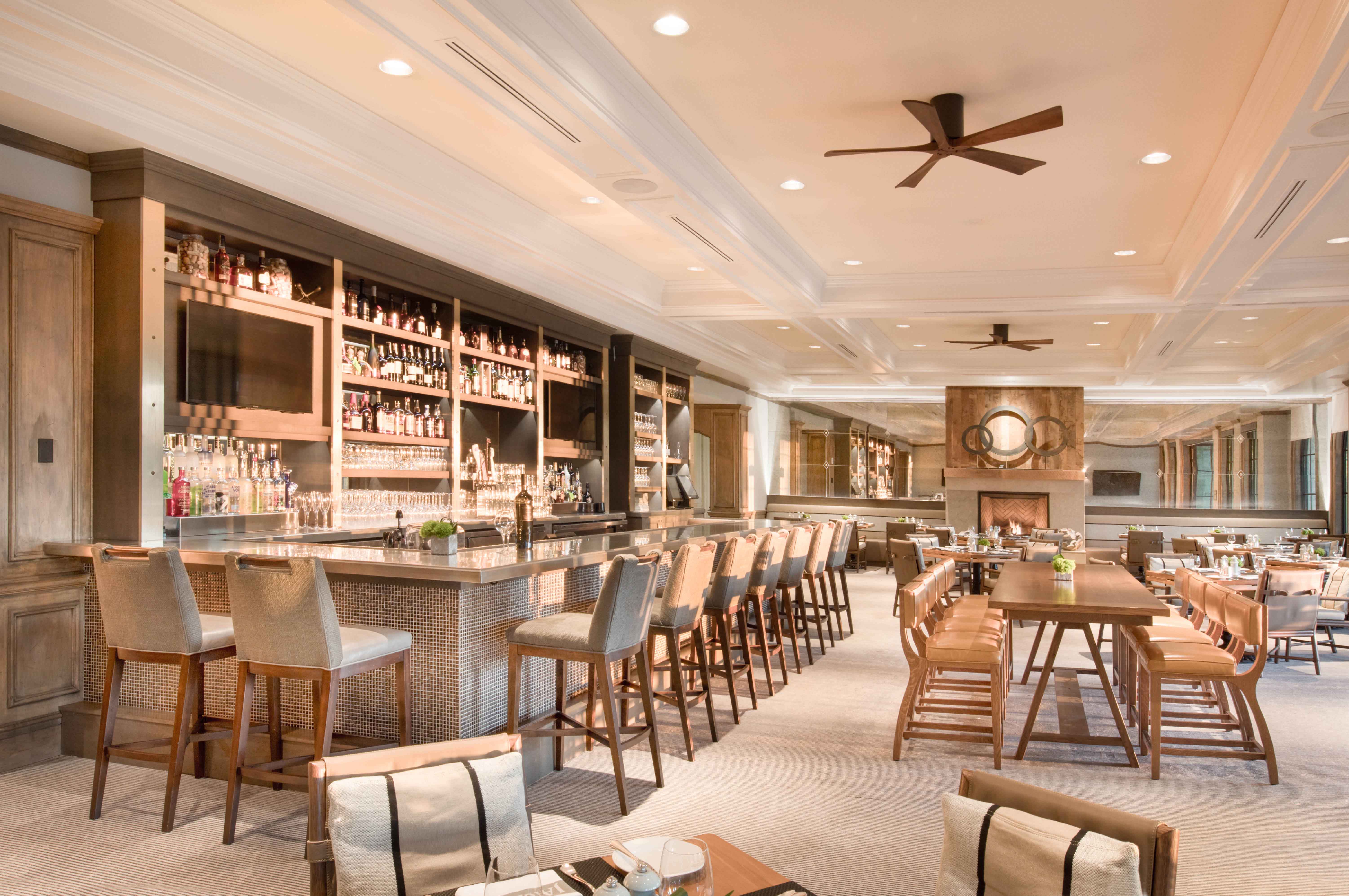 JOHNS ISLAND CLUB private club remodel by j banks design group in light oatmeal hues