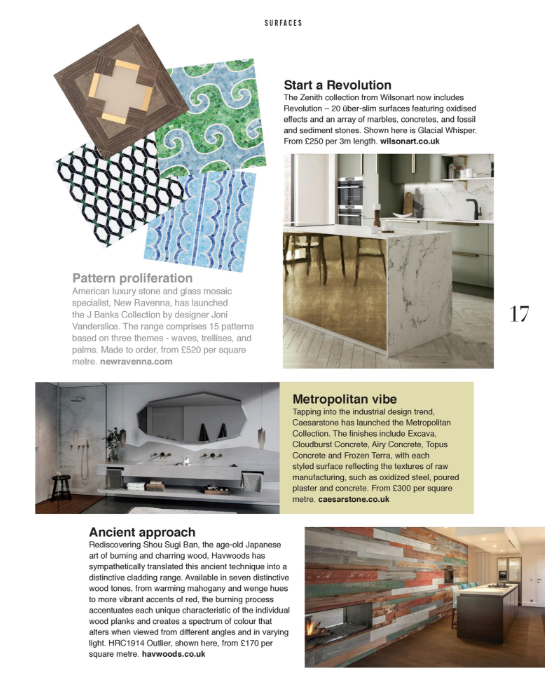 New Ravennna J Banks Collection surfaces feature in utopia magazine