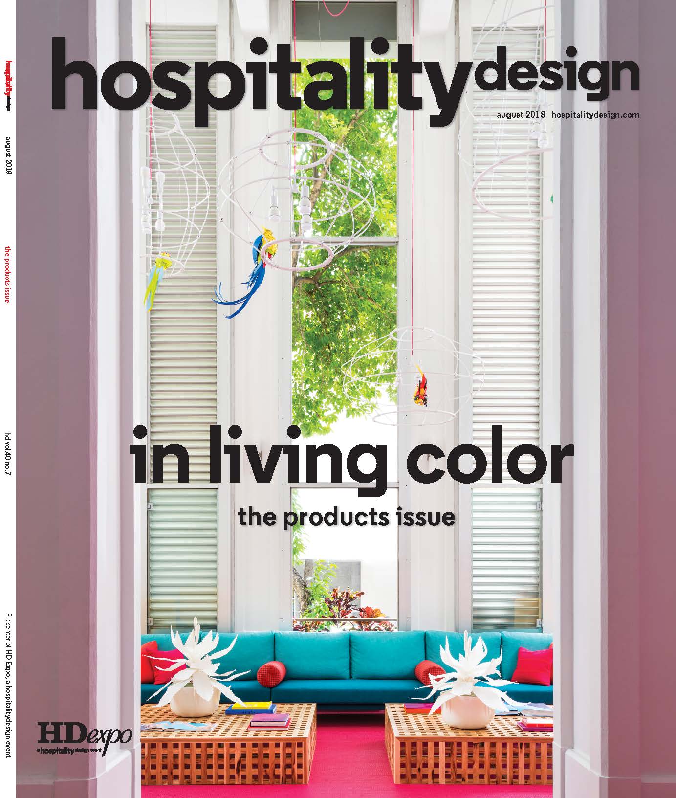 cover of Hospitality Design Women in Design featuring Joni Vanderslice for the J Banks Collection for New Ravenna