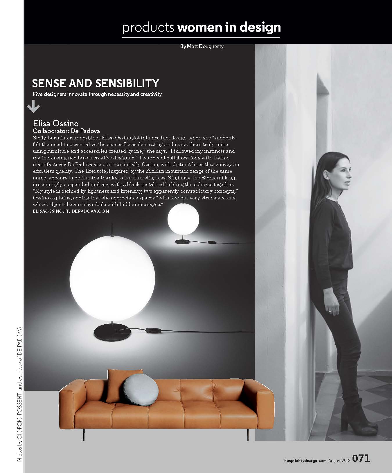 Women in Design feature in Hospitality Design includes Joni Vanderslice for the J Banks Collection for New Ravenna
