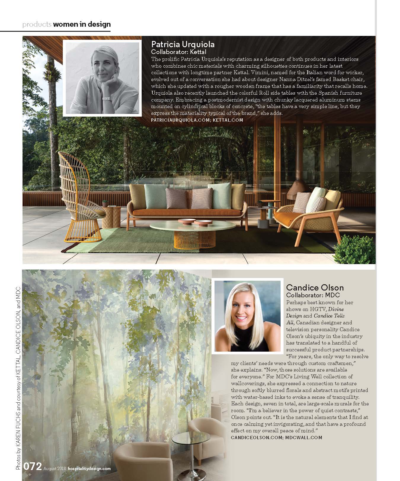 Hospitality Design Women in Design features Joni Vanderslice for the J Banks Collection for New Ravenna