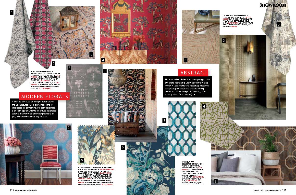 Tanzanian Trellis mosaic in the J Banks Collection for New Ravenna featured in Conde Nast House & Garden South Africa