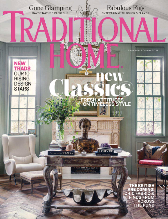 Traditional Home features the J Banks Collection for New Ravenna in the Eye Catchers feature