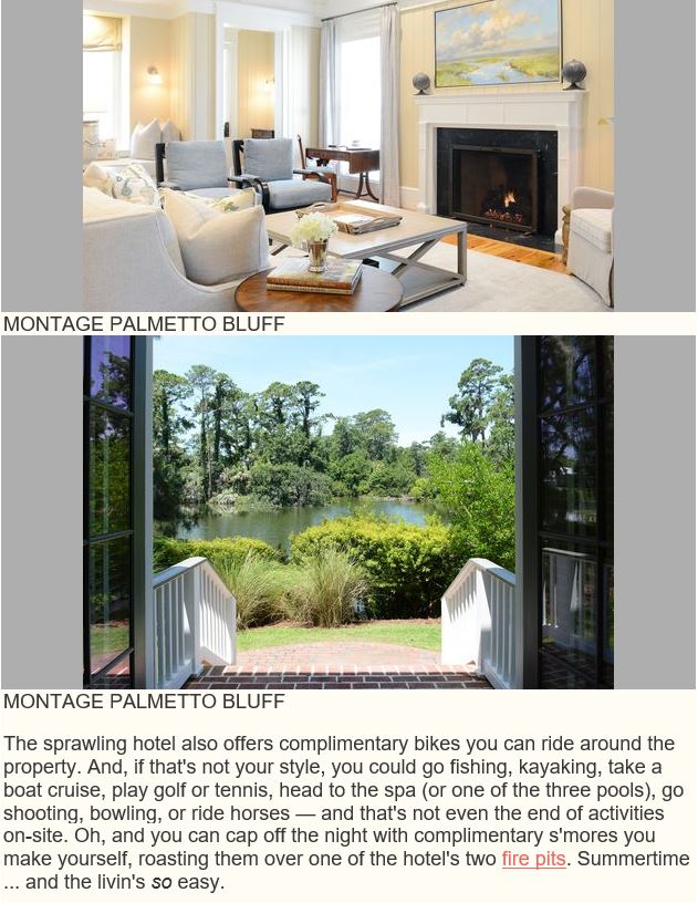 HouseBeautiful.com predicts readers will want a Montage Palmetto Bluff cottage vacation, interiors designed by J. Banks Design