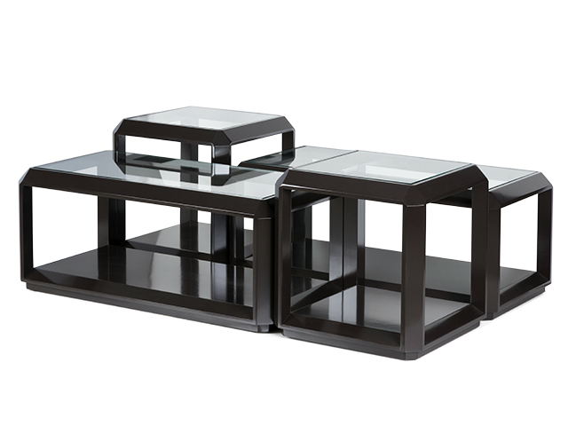 Royer Bunching Coffee Table in the J Banks Collection for EJ Victor designed by Joni Vanderslice