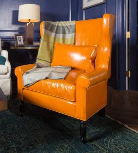 cassie wingback chair in j banks collection for ej victor