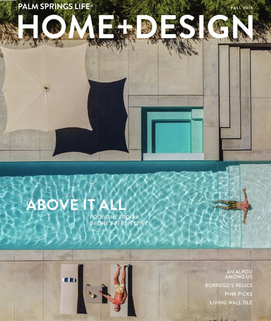 Palm Springs Life cover featuring J Banks Collection tile designed by Joni Vanderslice for New Ravenna