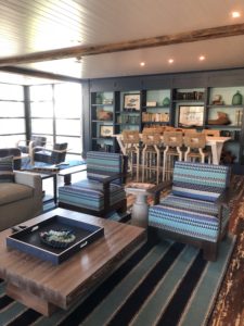 seaside seating area at the Timbers on Kiawah Island designed by J. Banks Design Group