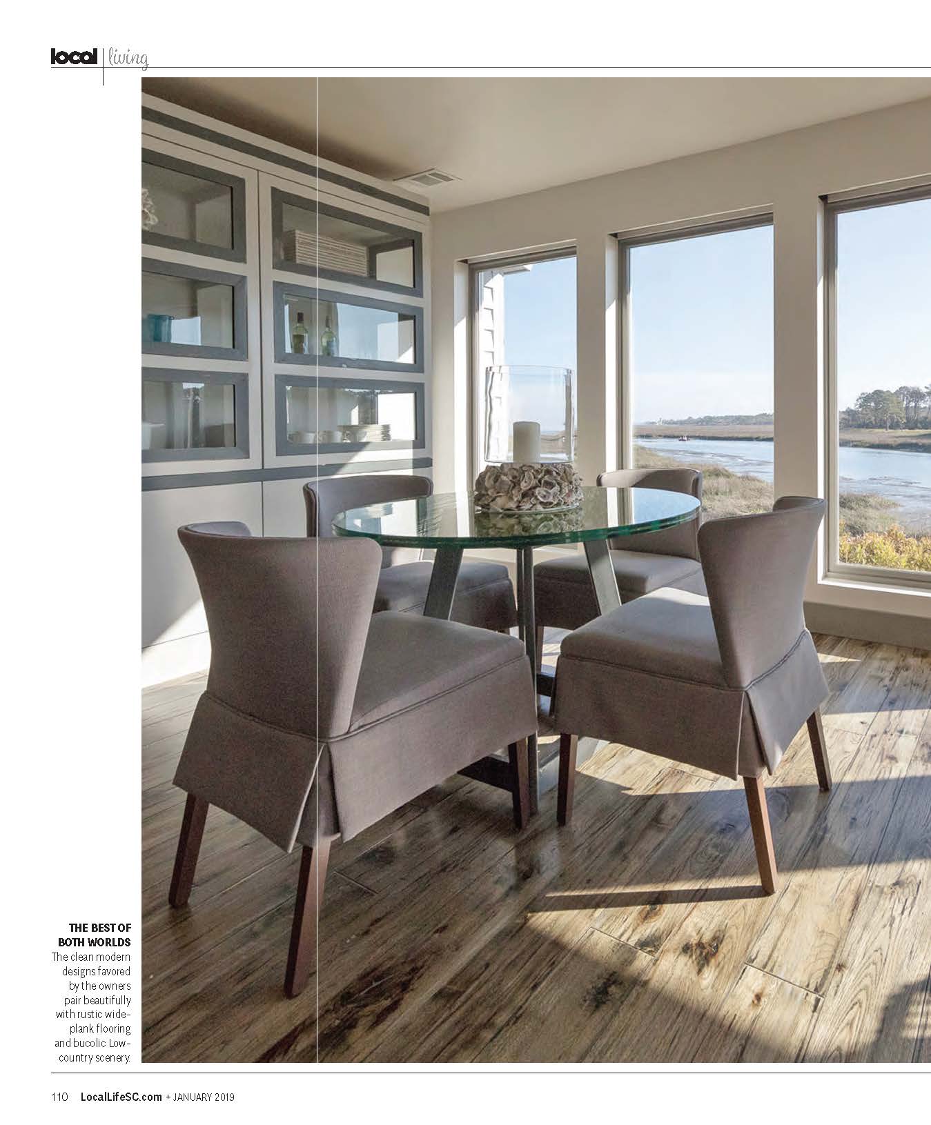 Local Life magazine features a Hilton Head Vacation Home Renovation by J. Banks Design Group titled The new Lowcountry modern