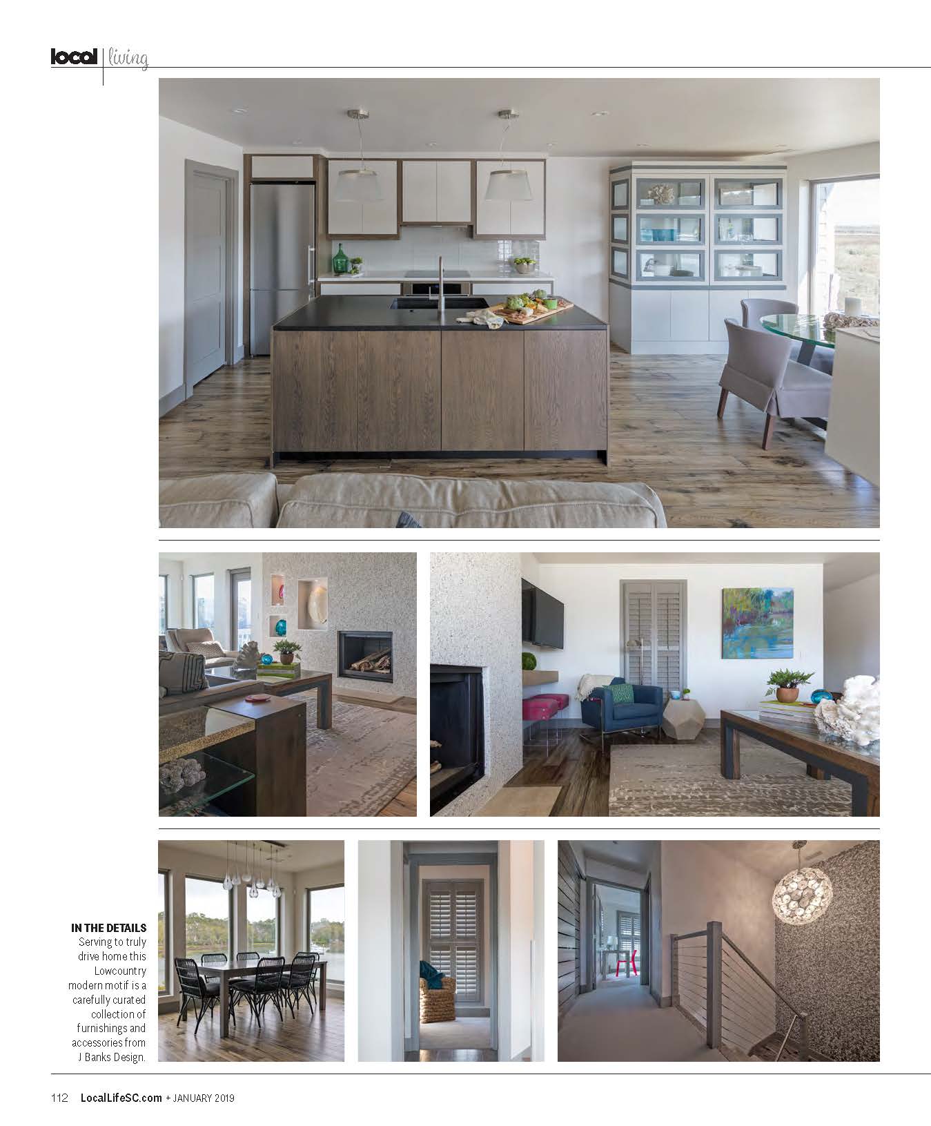 Local Life magazine features a Hilton Head Vacation Home Renovation by J. Banks Design Group