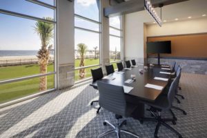 conference room in the Embassy Suites in St. Augustine, designed by the J. Banks Design Group