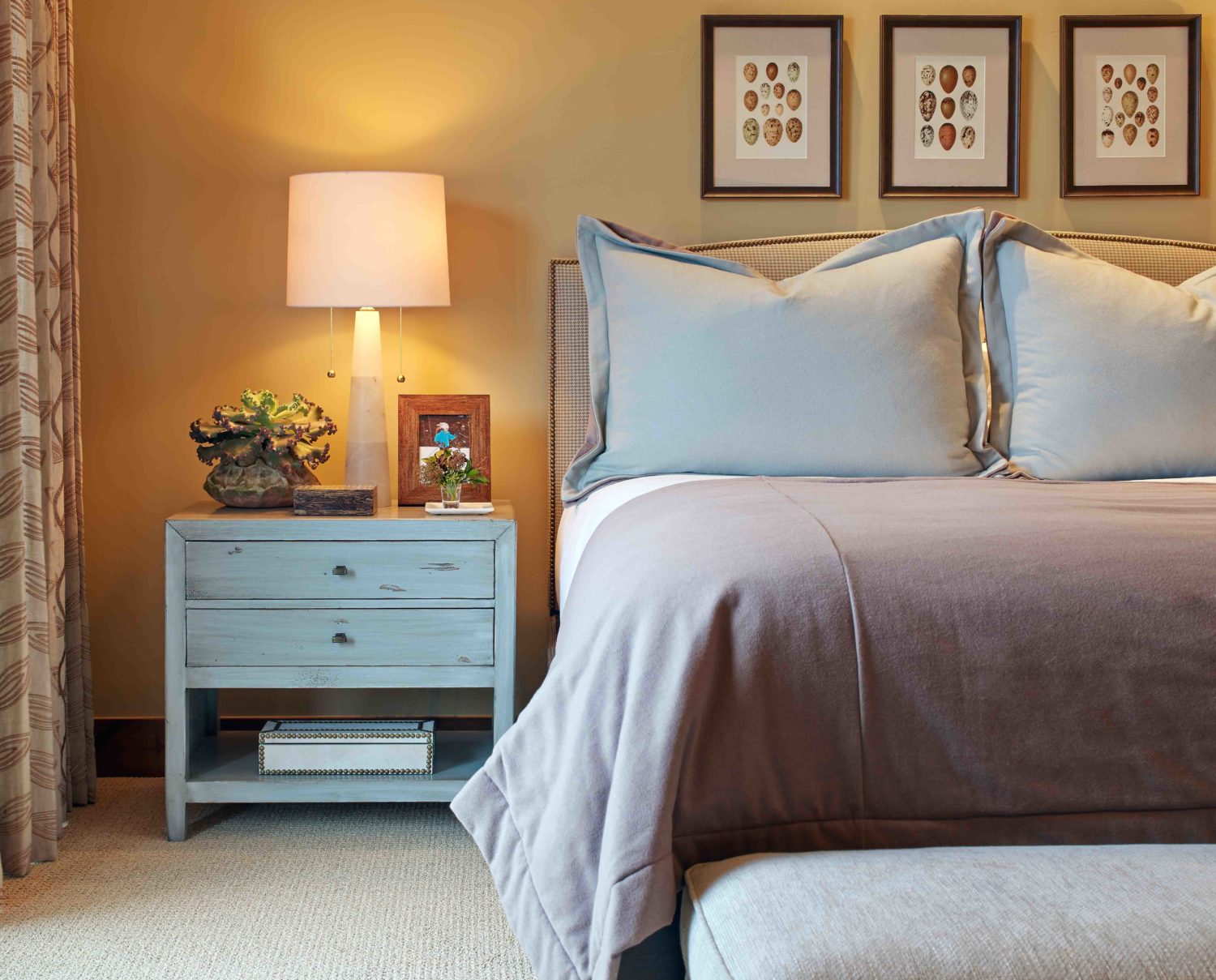 a cozy bedroom in the mountains designed by J Banks Design Group