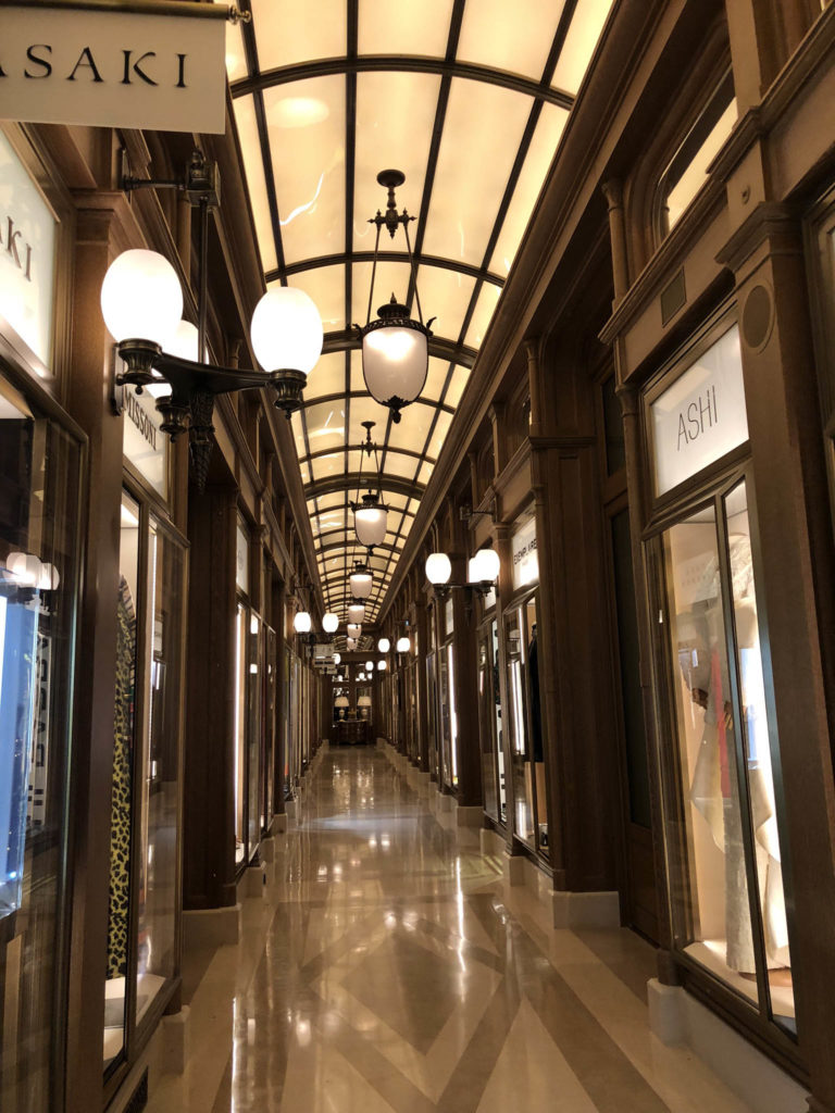a luxury shopping arcade spotted in Paris by the J Banks Design Group team