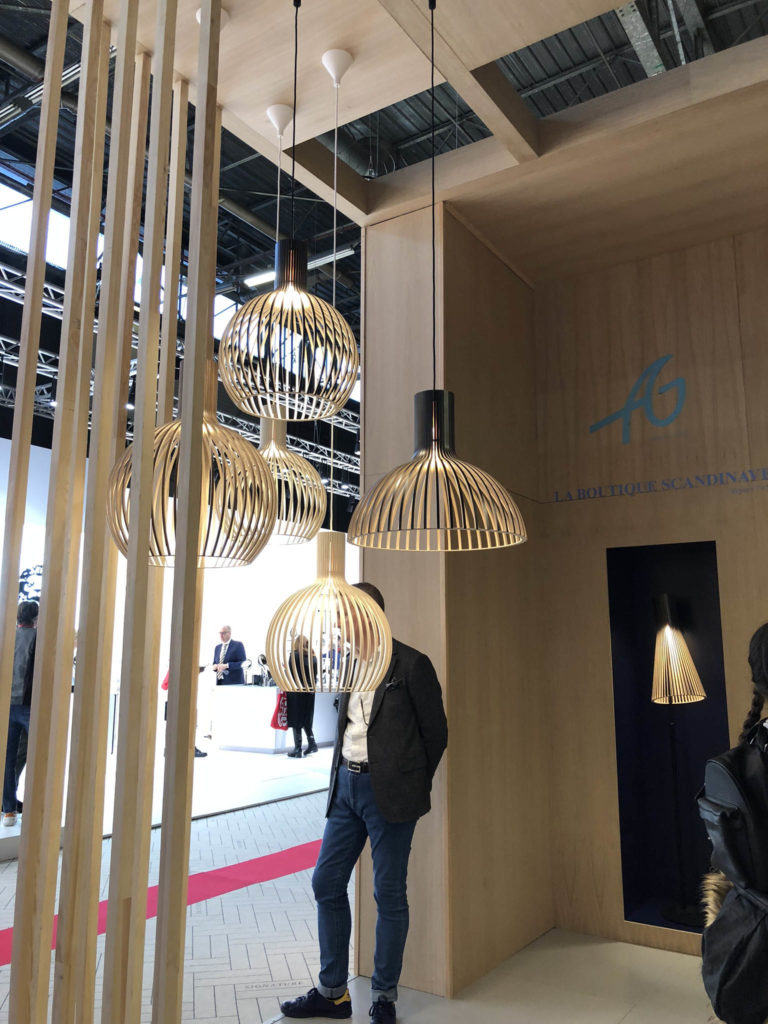 Secto pendants seen at Maison et Objet in Paris