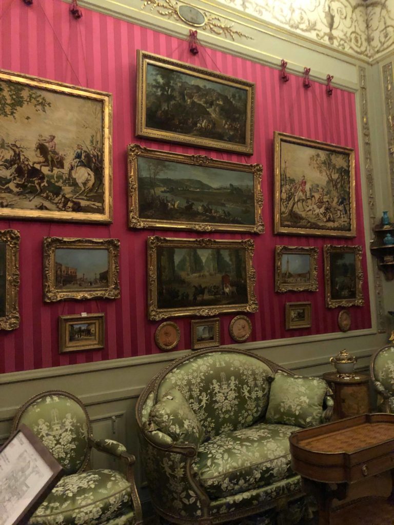 a vignette filled with antique French furniture during Maison et Objet and Paris Deco Off