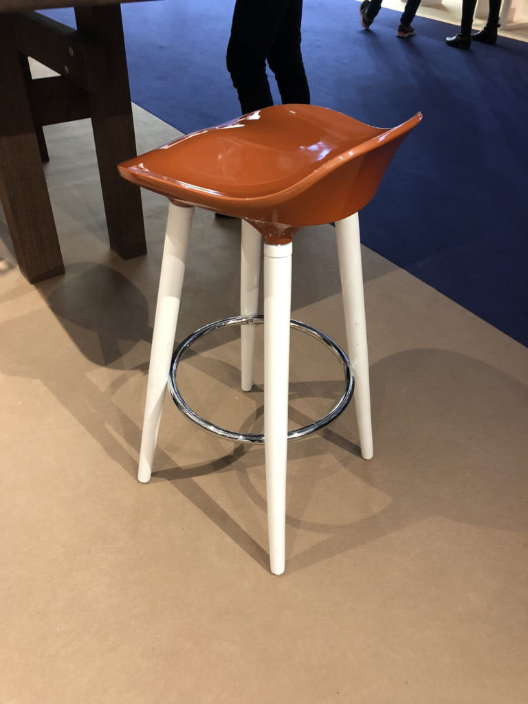 a modern bar stool seen at Maison et Objet in Paris