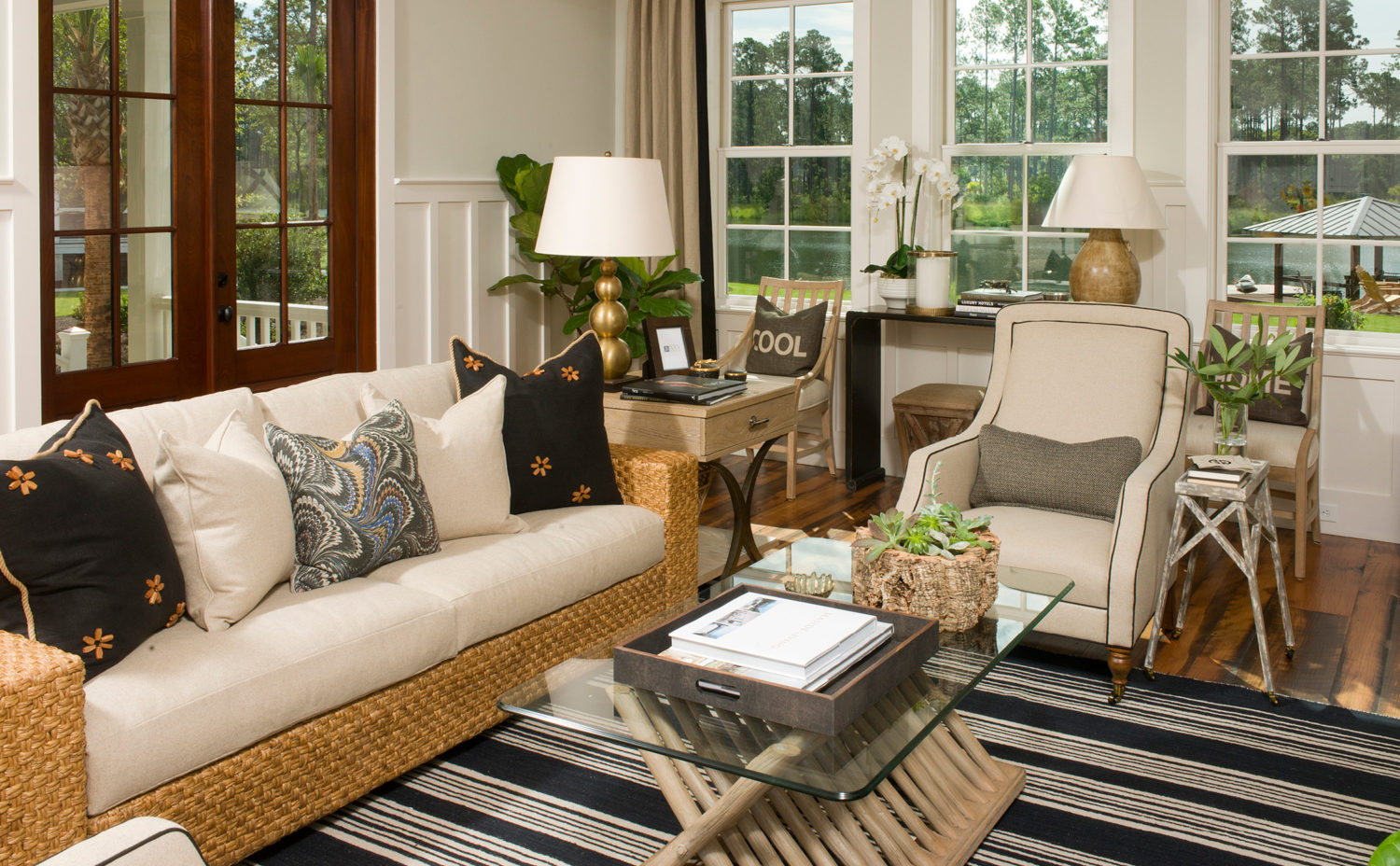 palmetto bluff living room designed by j banks design