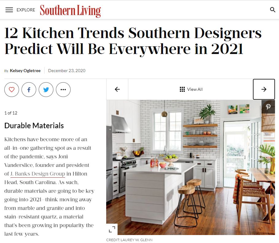 kitchen design trends for 2021